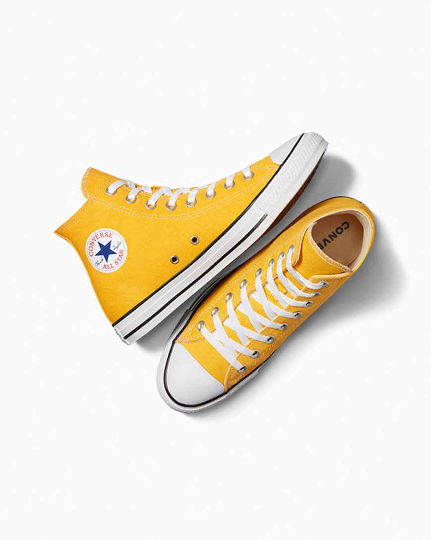 Zapatillas Altas Converse Chuck Taylor All Star Classic Hombre Limón | PE 085WLE